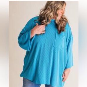 Nellie Mae boutique only go forwards oversized urban ribbed tunic